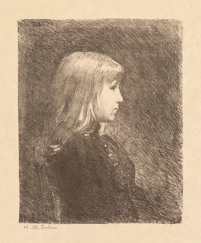 Young Lady (Jeune Fille) by Charles Marie Dulac, print, 1892