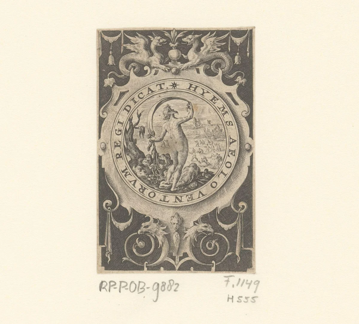 Winter by Crispijn van de Passe, print, 1574-1637