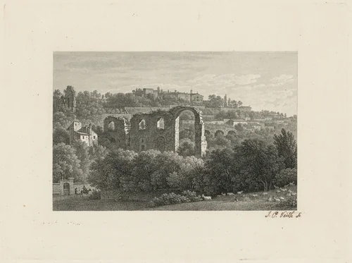 The Capuchin Monastery, above the Villa of the Emperor by Philipp Veith, portfolio, 1824