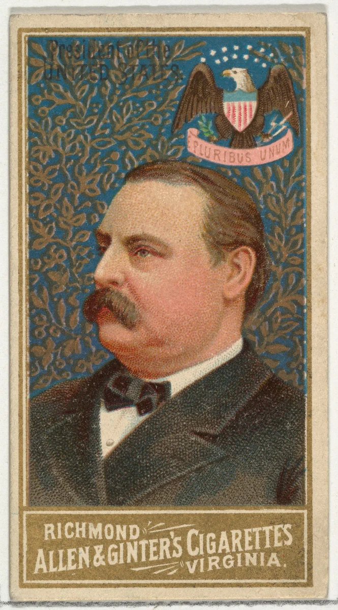 President of the United States, from World's Sovereigns series (N34) for Allen & Ginter Cigarettes by Allen & Ginter, print, 1889