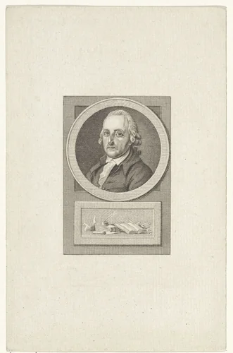 Portret van IJsbrand van Hamelsveld by Reinier Vinkeles, print, 1783-1795