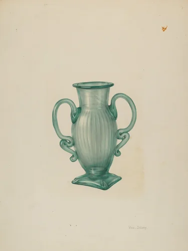 Vase by Van Silvay, index of american design, 1940