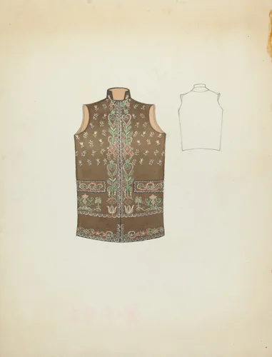 Sleeveless Jacket by American 20th Century, index of american design, 1935-1942