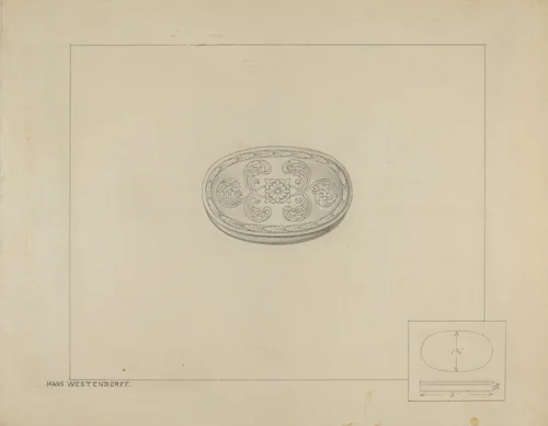 Silver Patch Box by Hans Westendorff, index of american design, 1936