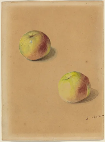 Two Apples by Edouard Manet, drawing, 1880