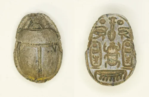Scarab: Menkheperra (Thutmose III) by Egyptian, other, -1479--1425
