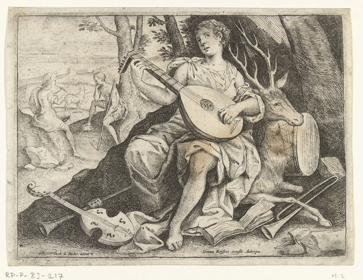 Gehoor by Jacob de Backer, print, 1570-1590