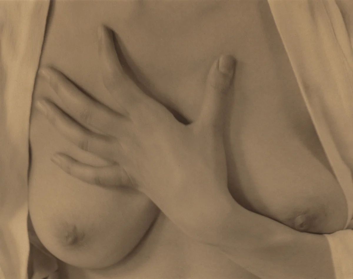 Georgia O'Keeffe—Hand and Breasts by Alfred Stieglitz, photograph, 1919