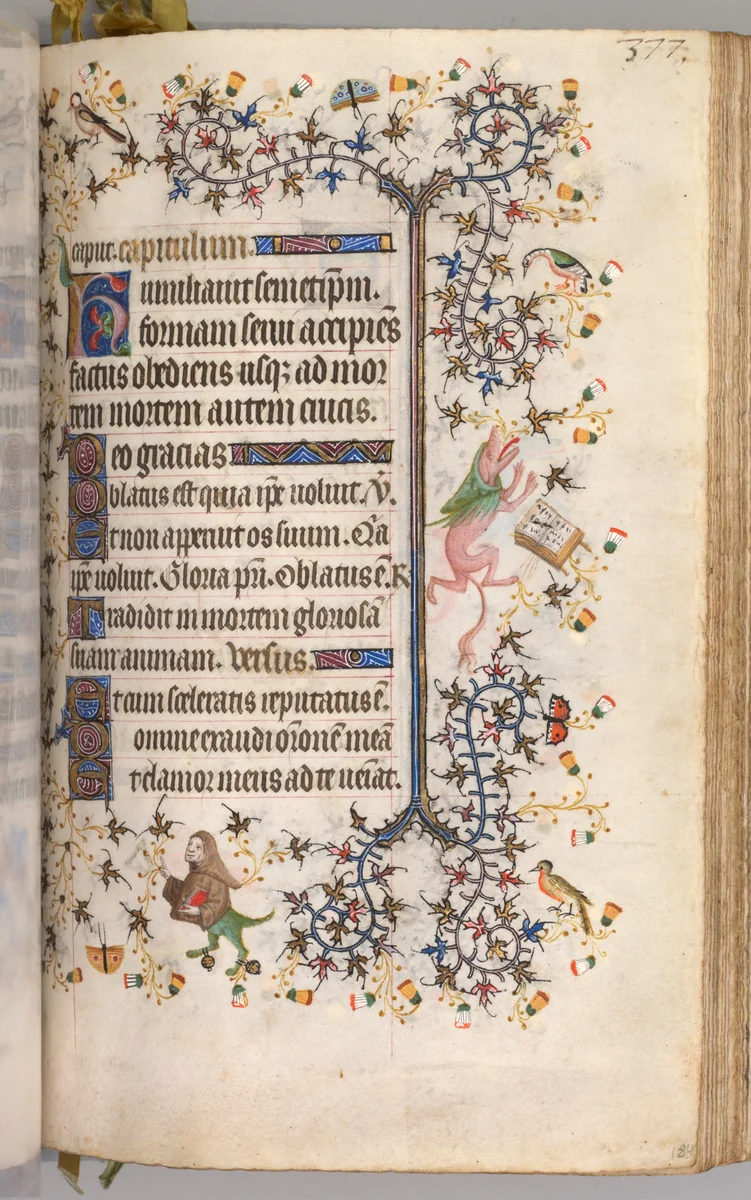 Hours of Charles the Noble, King of Navarre (1361-1425): fol. 184r, Text by Master of the Brussels Initials and Associates, book, 1400-1410