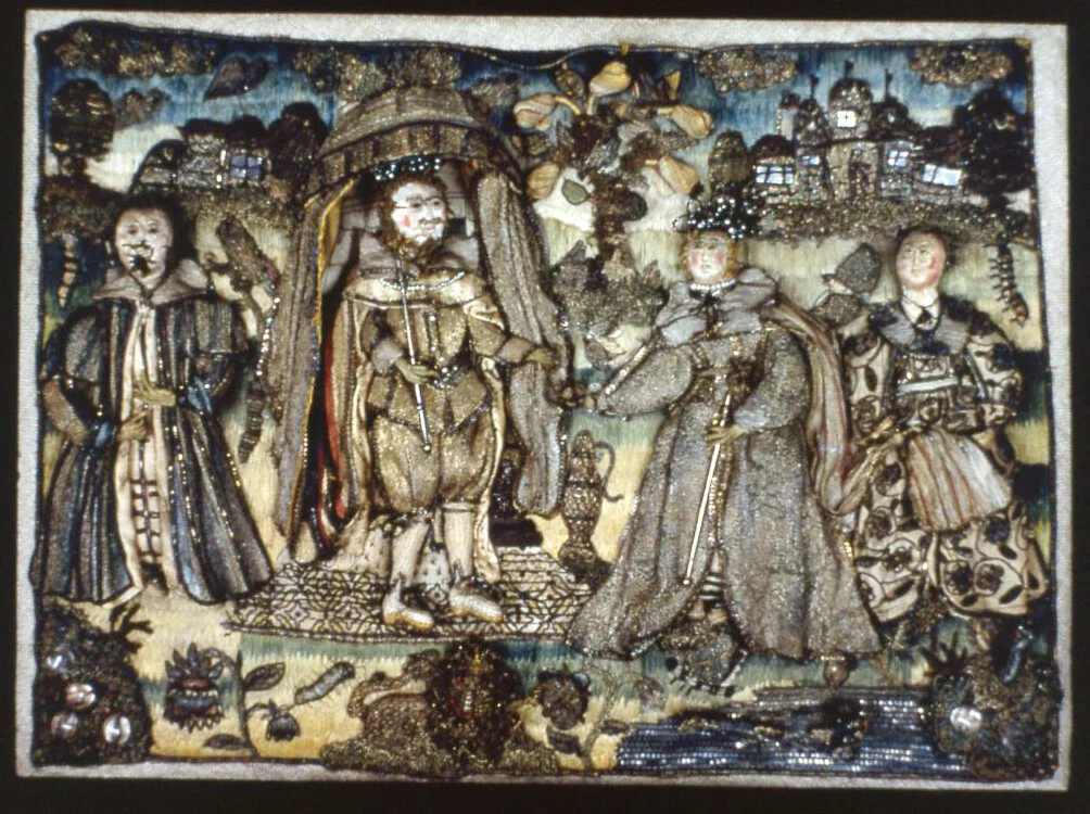 Picture Depicting the Queen of Sheba before King Solomon by England, textile, 1601-1650