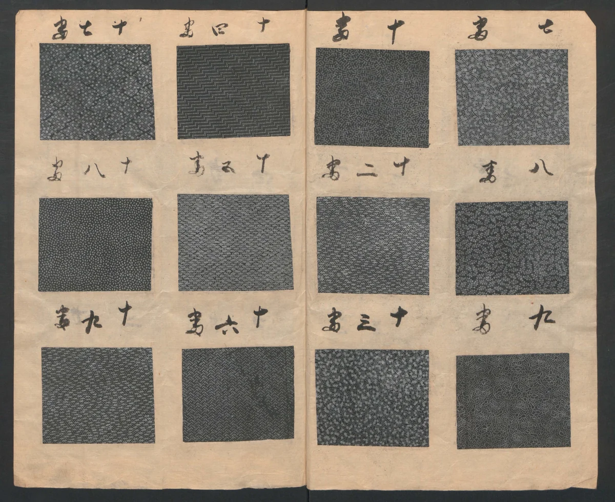 Book of Designs (Osaka chō Sakoeya) 大阪町迫江屋 by Unidentified Artist, book, 1675-1725