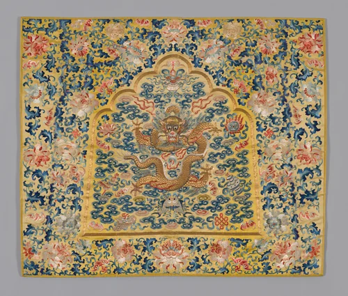 Panel (Furnishing Fabric) by China, textile, 1860-1880