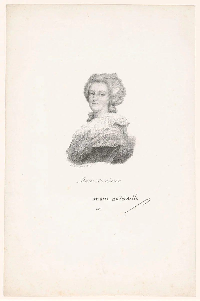 Portret van Marie Antoinette van Oostenrijk by anonymous, print, 1818-1842