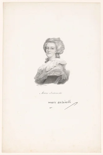Portret van Marie Antoinette van Oostenrijk by anonymous, print, 1818-1842