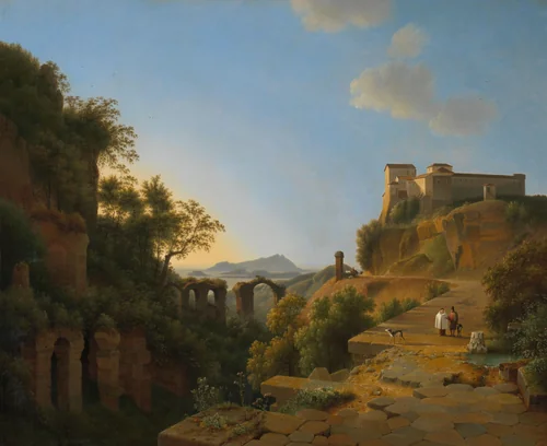 The Gulf of Naples with the Island of Ischia in the Distance by Josephus Augustus Knip, painting, 1818