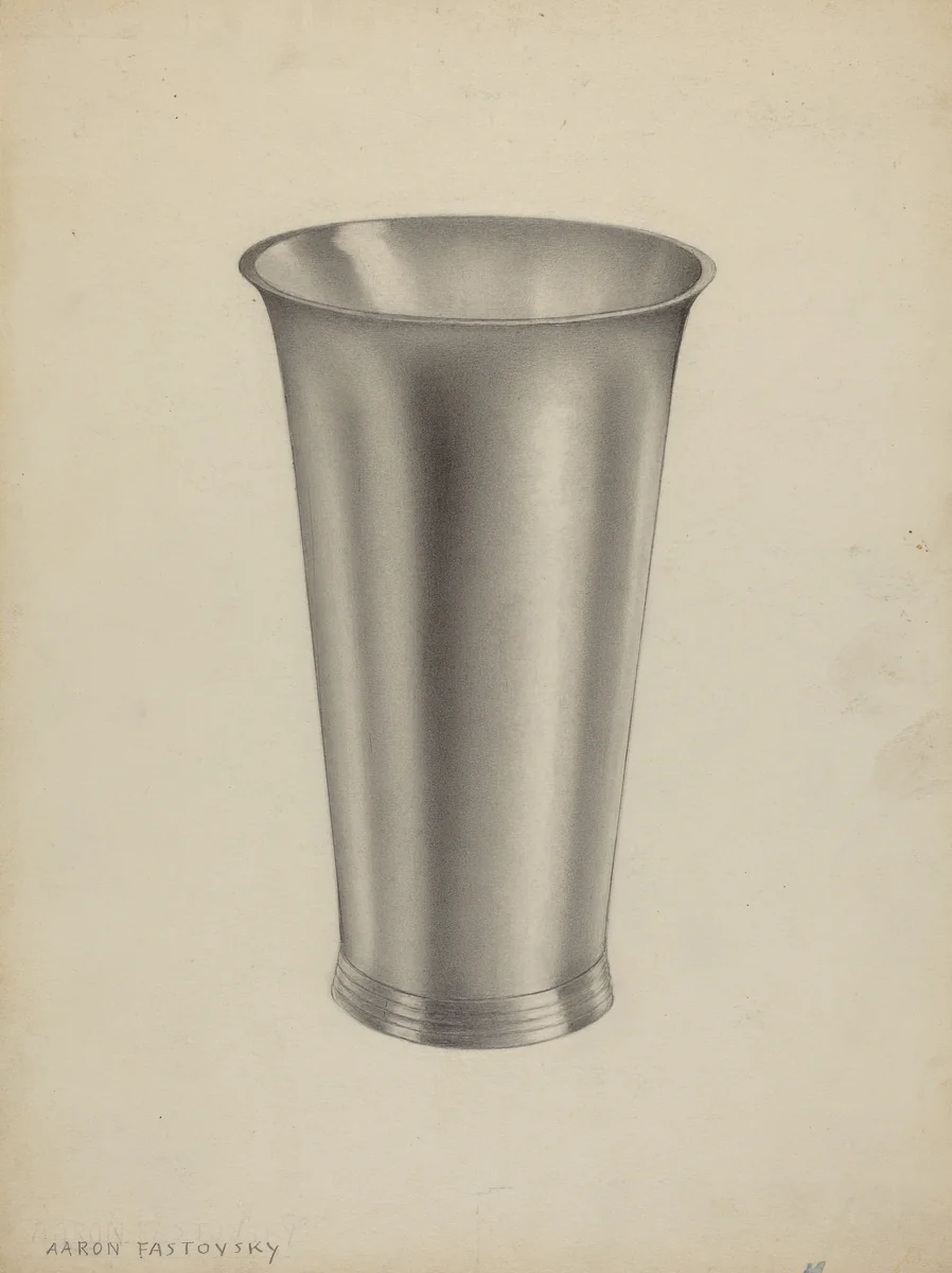 Silver Communion Cup by Aaron Fastovsky, index of american design, 1935-1942