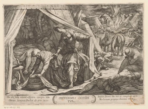 Judit en Holofernes by Antonio Tempesta, print, 1613