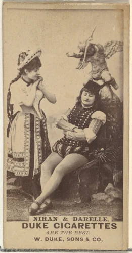 Niran & Darelle, from the Actors and Actresses series (N145-7) issued by Duke Sons & Co. to promote Duke Cigarettes by W. Duke, Sons & Co., photograph, 1880-1889