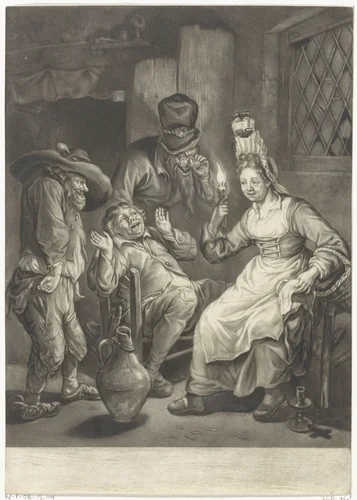 Het gezicht by Jacob Gole, print, 1670-1724