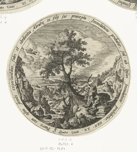 Offer van Isaak by Unknown, print, 1560-1570