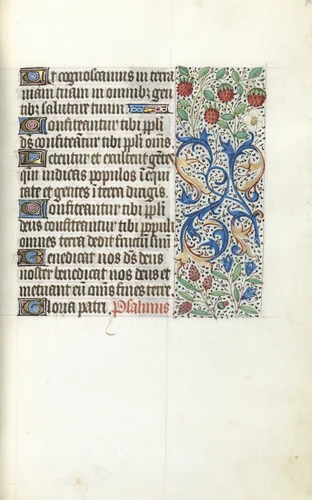 Book of Hours (Use of Rouen): fol. 42r by Master of the Geneva Latini, book, 1465-1475