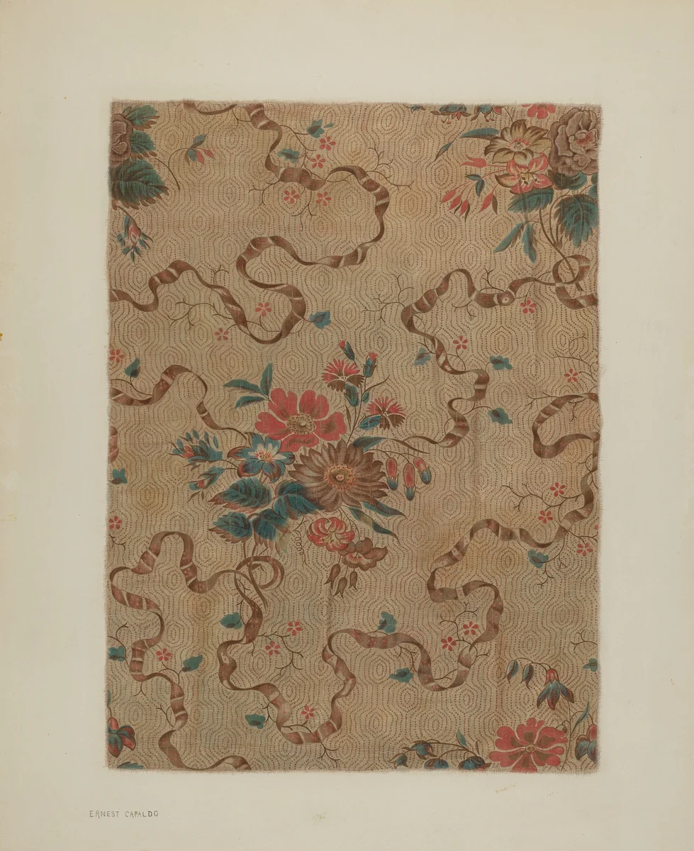 Printed Cotton by Ernest Capaldo, index of american design, 1940