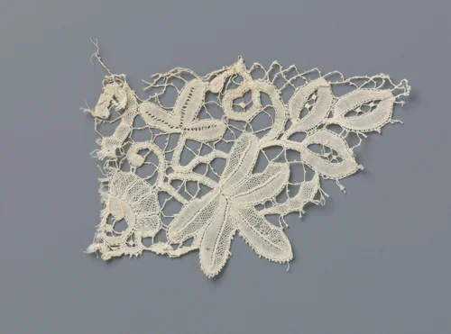 Strook kloskant met vijfblad by anonymous, other, 1890