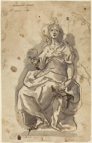 Justice by Cherubino Alberti, drawing, 1553-1615