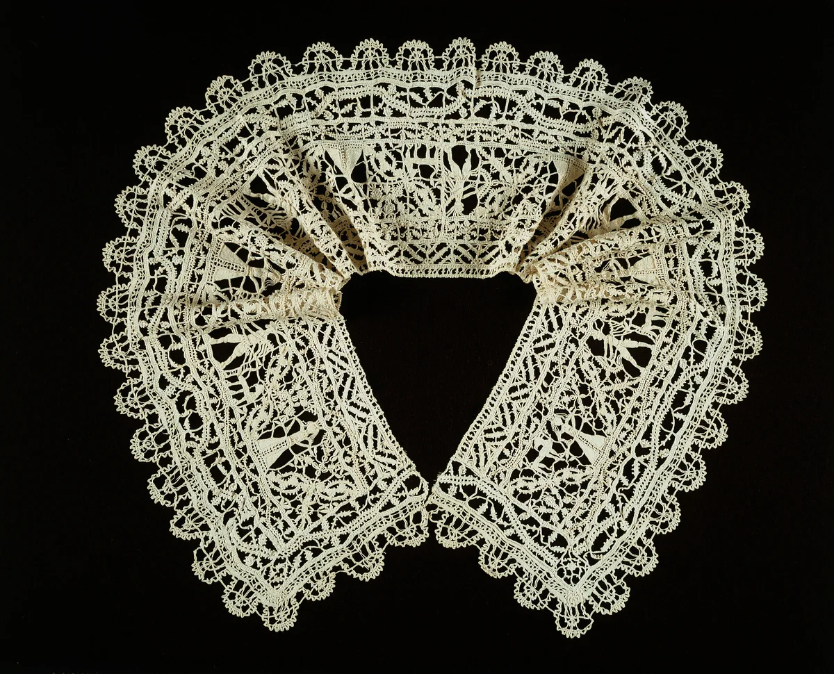 Collar (Made from Border) by Italy, textile, 1575-1625