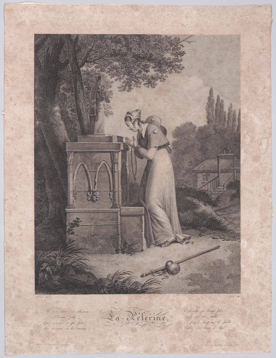 The Pilgrim by Noël Frères, print, 1810-1835