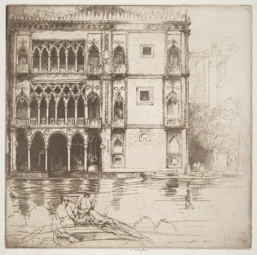The Ca d'Oro by Donald Shaw MacLaughlan, print, 1922