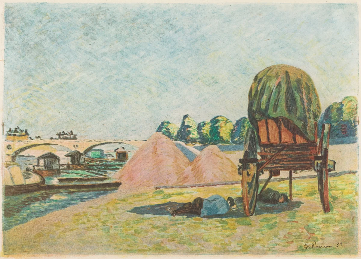 Landscape by Jean-Baptiste-Armand Guillaumin, print, 1882