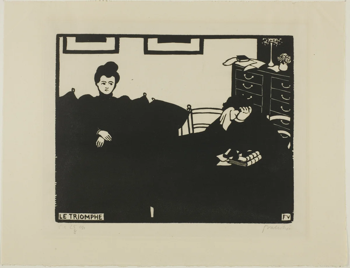 The Triumph, plate two from Intimacies by Félix Edouard Vallotton, print, 1898