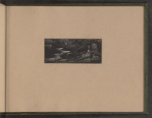 Colinet Resting by Night by William Blake, print, 1821