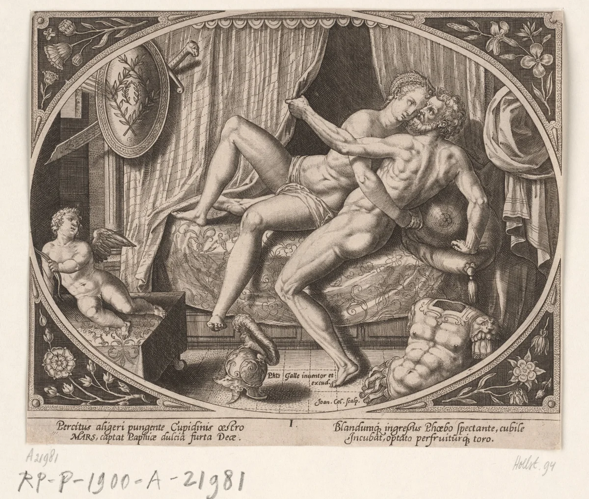 Overspel van Venus en Mars by Unknown, print, 1576-1628
