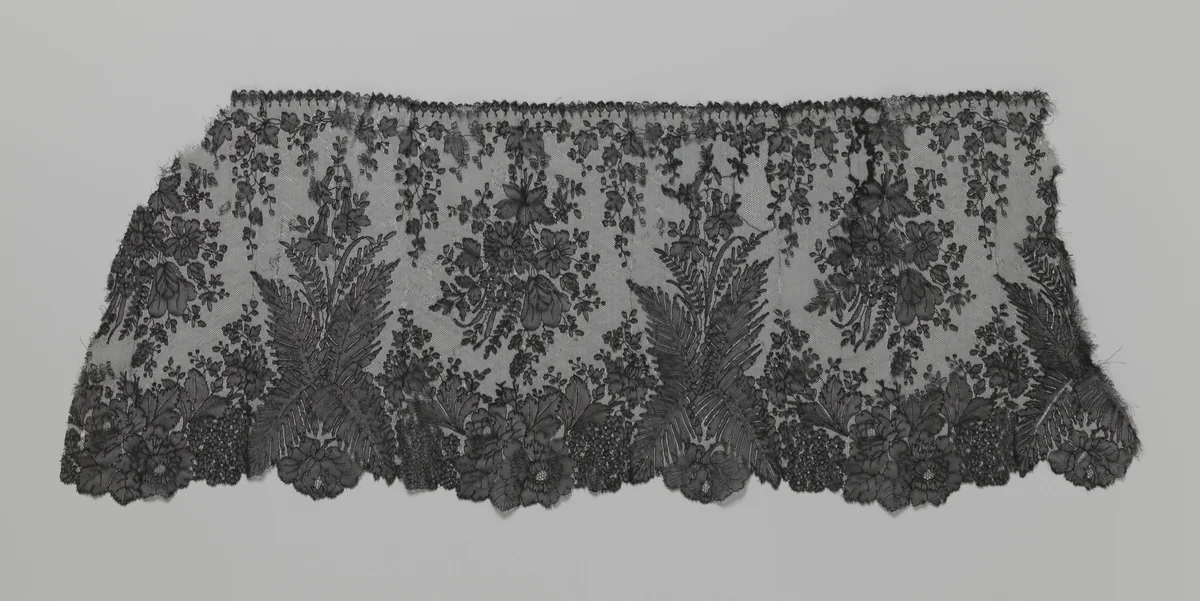 Japonstrook van kloskant met varens by anonymous, other, 1850-1855