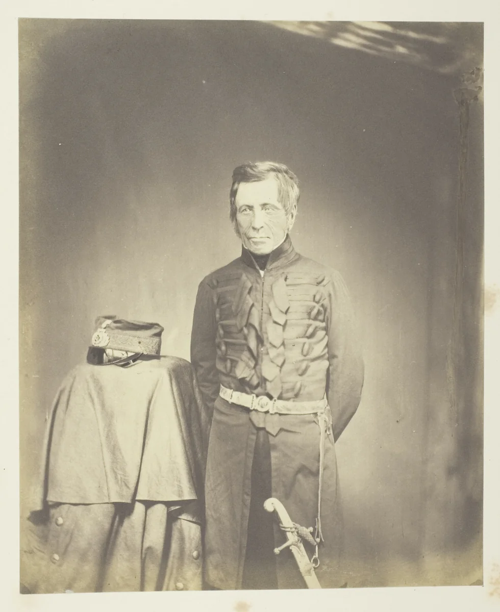 General Sir J. Burgoyne, Bart. G.C.B. by Roger Fenton, photograph, 1855