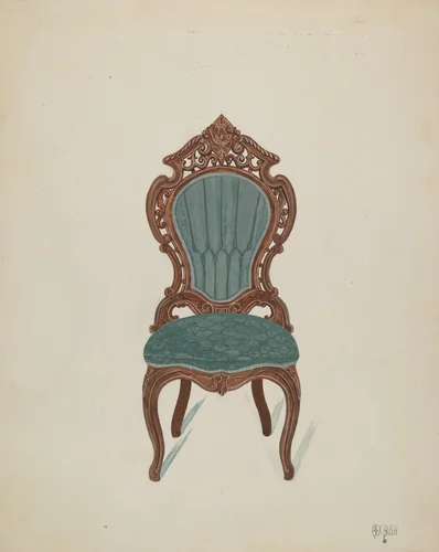 Rosewood Chair by Rex F. Bush, index of american design, 1936
