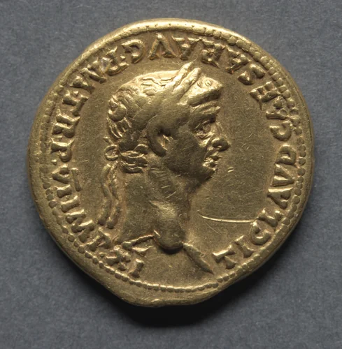 Aureus: Bust of Claudius I (obverse) by Unknown, metalwork, 47-48