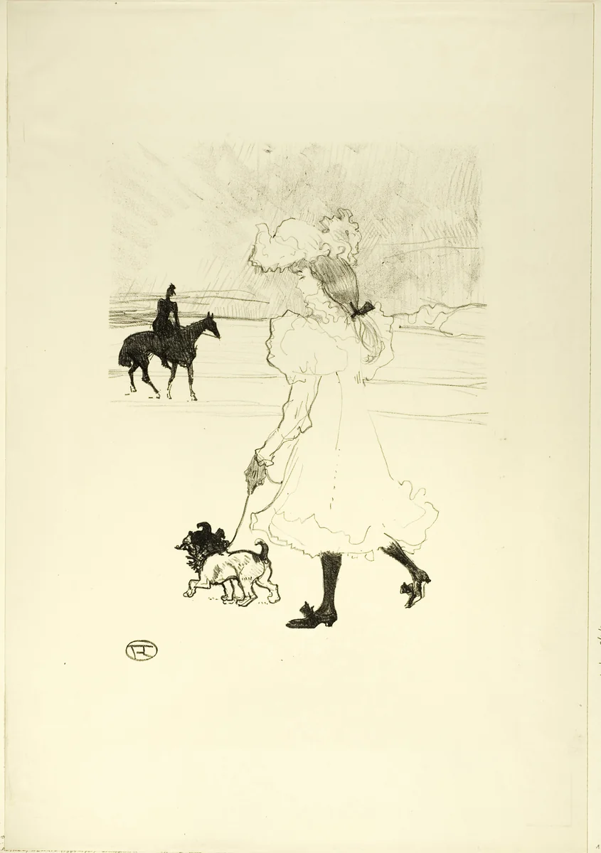 Au Bois by Henri de Toulouse-Lautrec, print, 1899