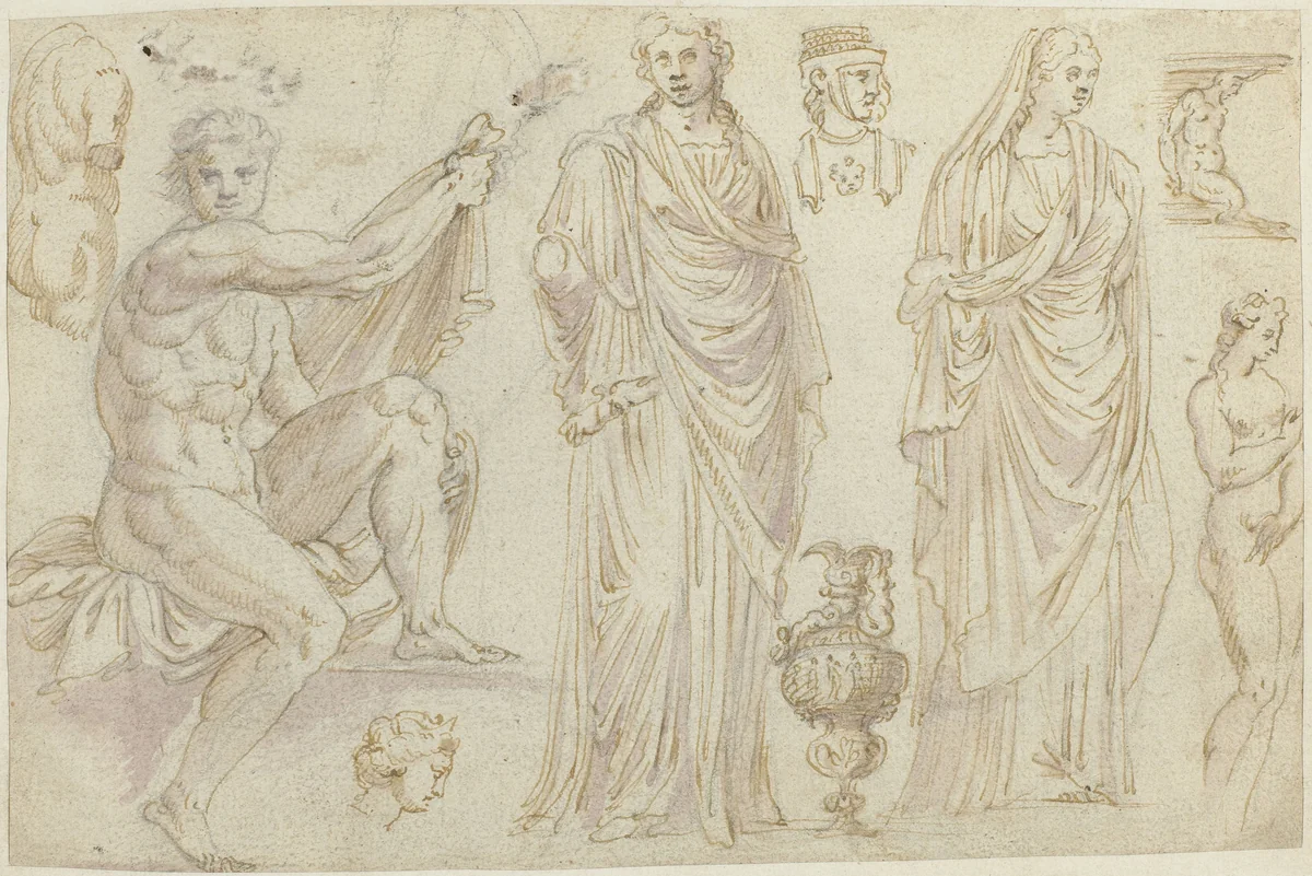 Beelden by anonymous, drawing, 1550-1570