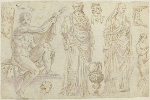 Beelden by anonymous, drawing, 1550-1570