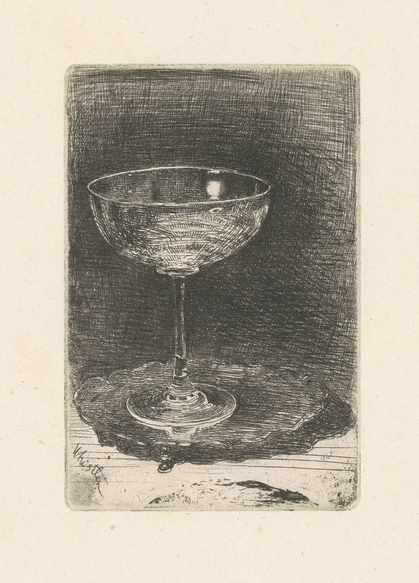 The Wine-Glass by James McNeill Whistler, print, 1859