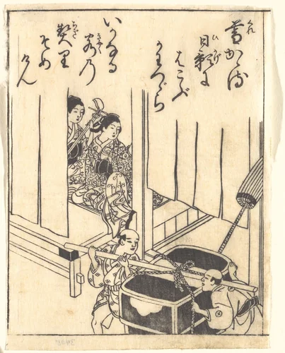 Print by Nishikawa Sukenobu (西川祐信), print, 1671-1751