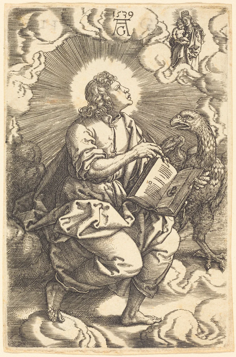 John by Heinrich Aldegrever, print, 1539