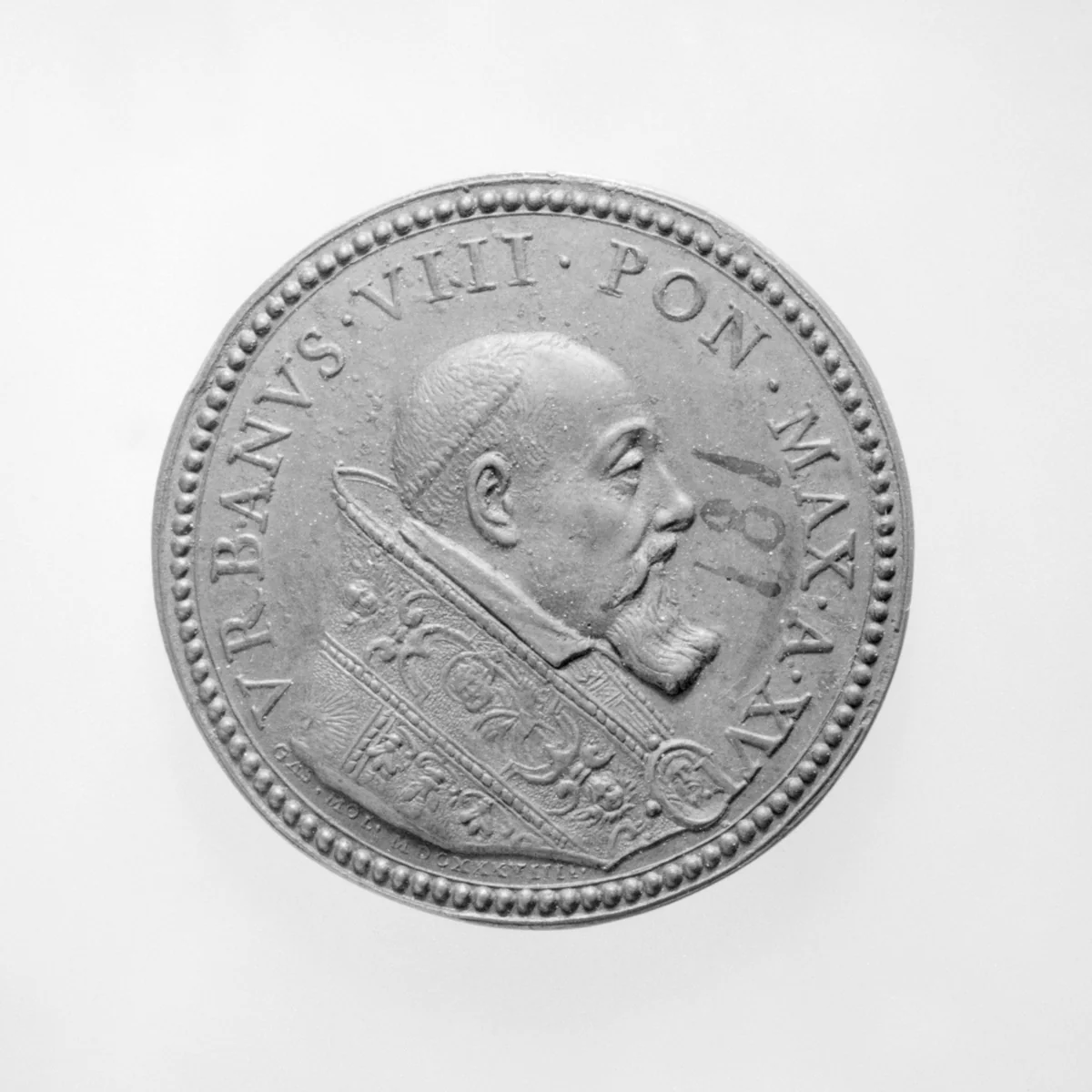 Urban VIII (Pope 1623–44) by Gasparo Mola, metalwork, 1638