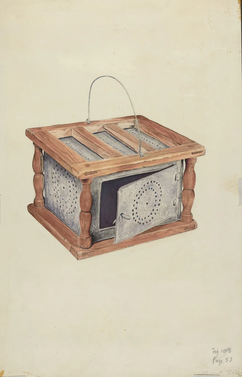 Foot Warmer by Robert Gilson, index of american design, 1938