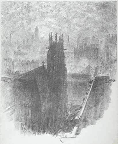 Christ Church, St. Louis by Joseph Pennell, print, 1919
