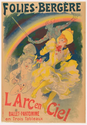 Folies-Bergere, L'Arc en Ciel, Ballet-Pantomine en Trois Tableaux by Jules Chéret, design, 1893