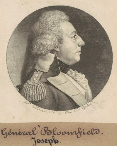 Joseph Bloomfield by Charles B. J. Févret de Saint-Mémin, print, 1798